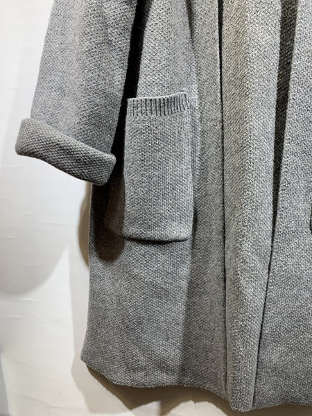 韓國🇰🇷灰色毛毛帽冷料外套