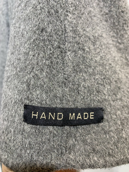 韓國🇰🇷灰色有毛扣羊絨外套