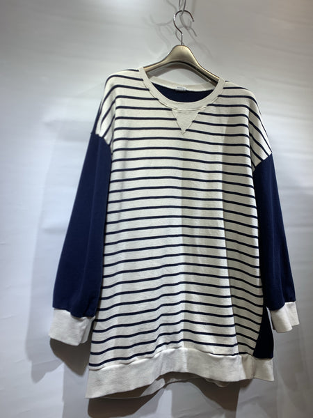 韓國🇰🇷藍色橫間/白色橫間棉料tee