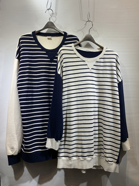 韓國🇰🇷藍色橫間/白色橫間棉料tee