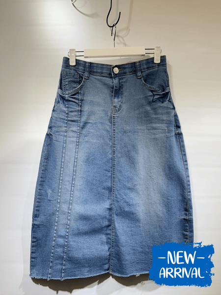 韓國🇰🇷藍色星星牛仔裙