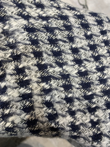 韓國🇰🇷藍&白千鳥格冷頸巾