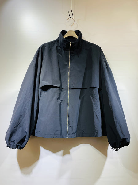 韓國🇰🇷深藍色拉鍊短身外套