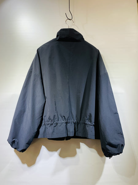 韓國🇰🇷深藍色拉鍊短身外套