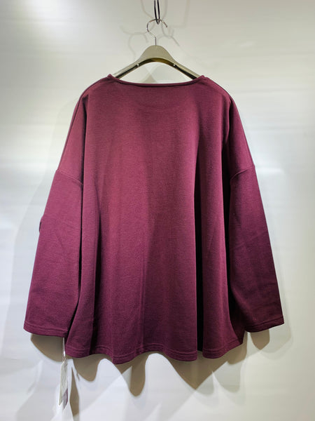 日本🇯🇵紫紅色棉料大件衫