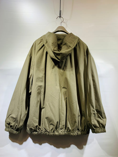 日本🇯🇵綠色有帽拍鈕布料外套