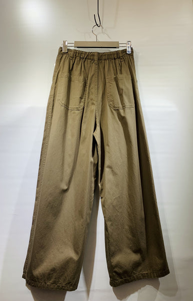 日本🇯🇵啡色布料闊筒褲