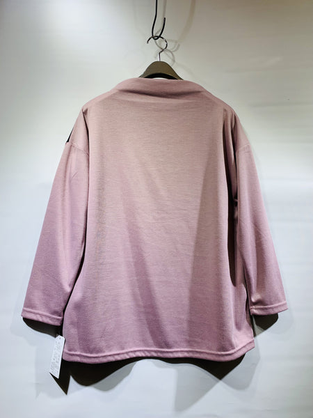 日本🇯🇵藍色拼粉紅色花花衫