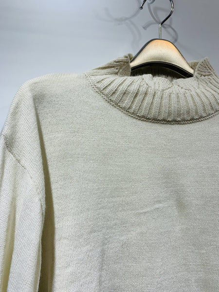 日本🇯🇵米白色/紫色企領針織衫