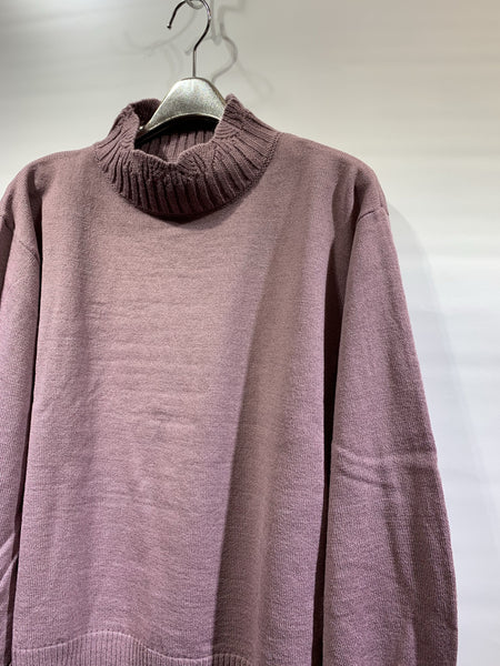 日本🇯🇵米白色/紫色企領針織衫